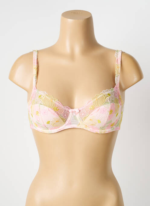 Soutien-gorge effet matière satinée haut soutien-gorge balconnet rose MARIE JO femme