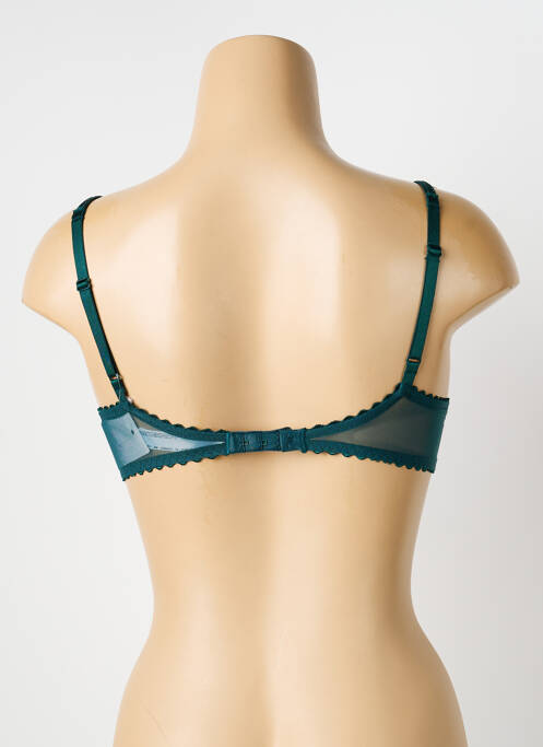 Soutien-gorge effet matière satinée haut soutien-gorge avec mousse de rembourrage amovible vert MARIE JO femme
