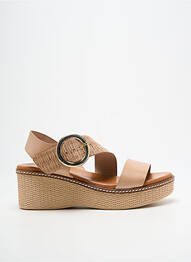 Sandales/nu pieds matière lisse talon de 4 à 6cm beige CARLA TORTOSA femme