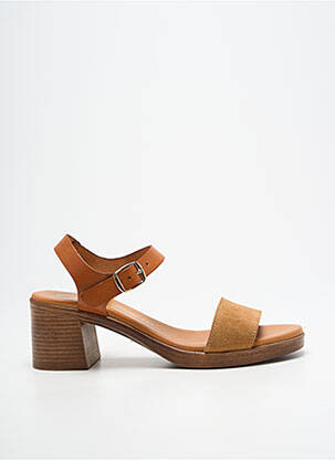 Sandales/nu pieds talon bottier talon de 4 à 6cm marron CARLA TORTOSA femme