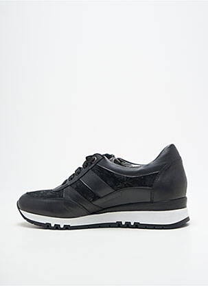 Baskets matière lisse talon plat jusqu'à 3cm noir OTTILIA femme