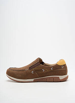 Slip ons fermeture elastique bout rond marron ALTEX homme