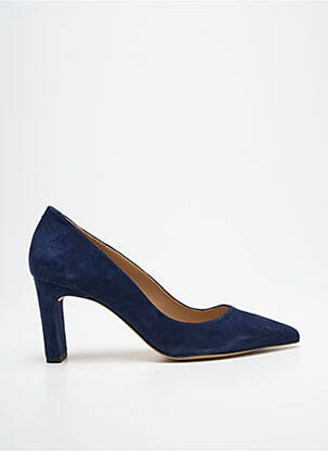 Escarpins nubuck talon de 7 à 9cm bleu QOO TUM femme