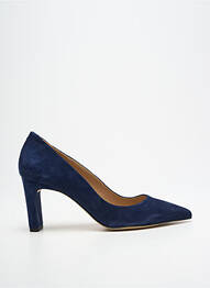 Escarpins nubuck talon de 7 à 9cm bleu QOO TUM femme