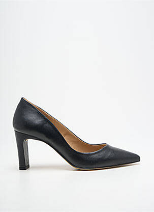 Escarpins tissage satiné talon de 7 à 9cm noir QOO TUM femme