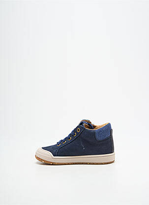 Bottillons fermeture zip et lacets bout rond bleu BOPY garçon