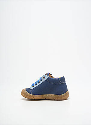 Bottillons fermeture zip et lacets bout rond bleu BOPY garçon