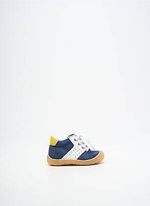 Bottillons fermeture lacets bout rond bleu BOPY garçon