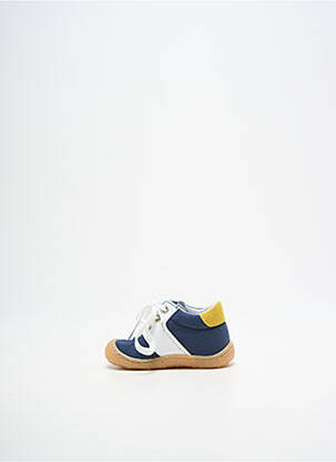 Bottillons fermeture lacets bout rond bleu BOPY garçon