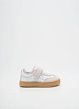 Baskets nubuck bout rond blanc LEJAN garcon