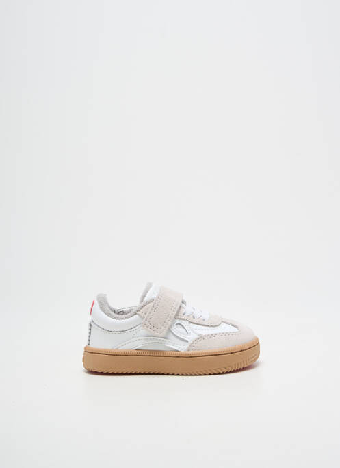 Baskets nubuck bout rond blanc LEJAN garcon