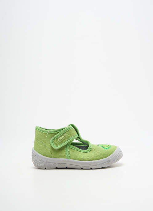 Chaussons/pantoufles fermeture scratch bout rond vert FISCHER garcon