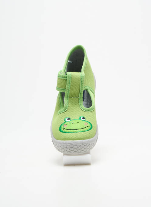 Chaussons/pantoufles fermeture scratch bout rond vert FISCHER garcon