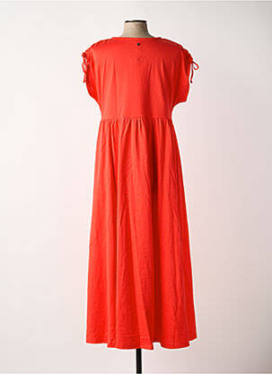 Robe longue manches courtes manches courtes orange SHEEGO femme