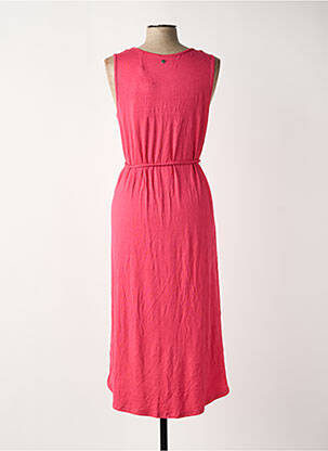Robe mi-longue sans manche sans manche rose SHEEGO femme