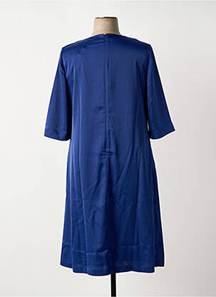 Robe mi-longue manches 3/4 manches 3/4 bleu SHEEGO femme