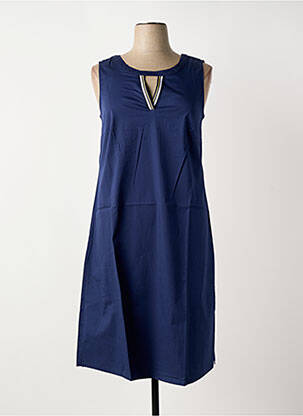Robe mi-longue sans manche sans manche bleu SHEEGO femme