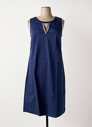 Robe mi-longue sans manche sans manche bleu SHEEGO femme