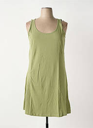 Robe mi-longue sans manche sans manche vert SHEEGO femme