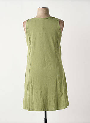 Robe mi-longue sans manche sans manche vert SHEEGO femme