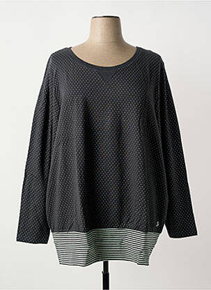 Pull coupe droite manches longues gris SHEEGO femme
