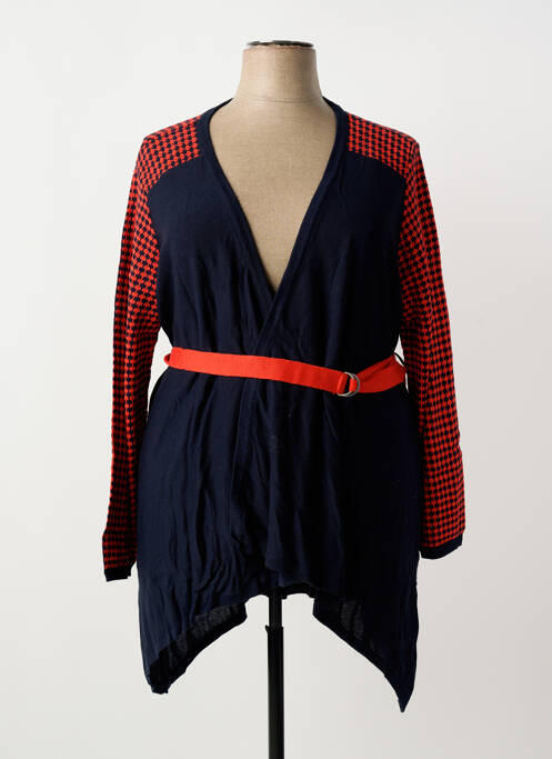 Gilet manches longues bleu SHEEGO femme