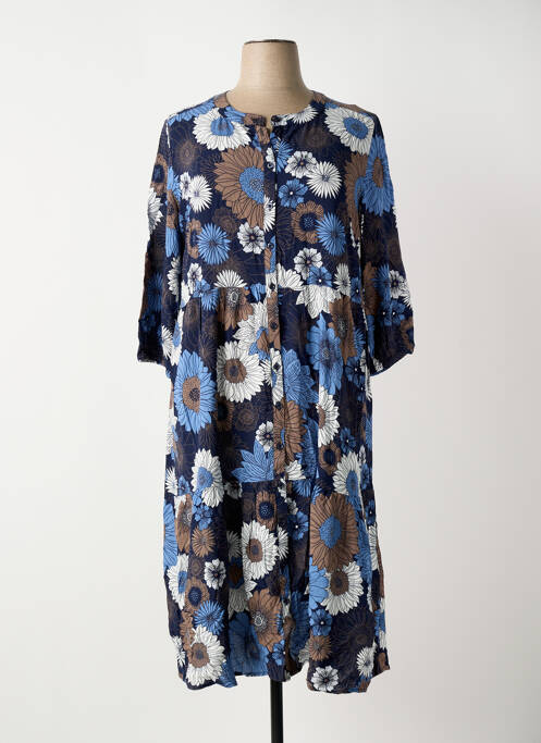 Robe mi-longue bleu VIA APPIA DUE femme