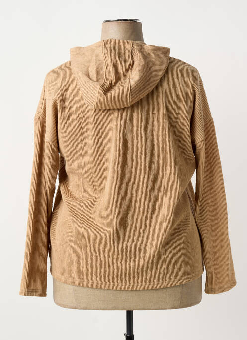 Sweat-shirt à capuche marron SHEEGO femme