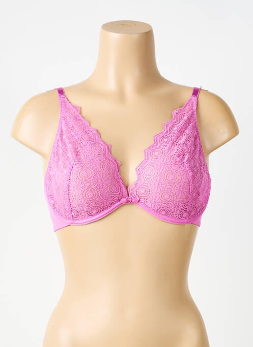 Soutien-gorge légère et transparente haut soutien-gorge emboitant rose PASSIONATA femme