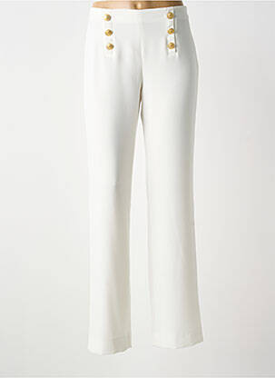 Pantalon droit taille normale taille normale blanc WEINBERG femme