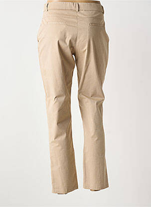 Pantalon chino tissage popeline taille normale marron GUY DUBOUIS femme