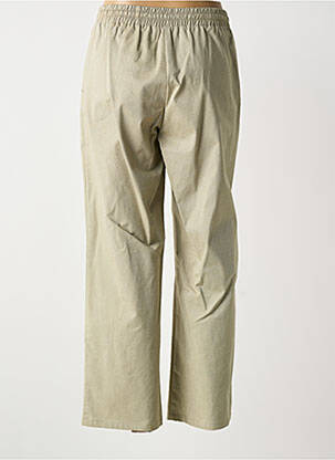 Pantalon large tissage popeline taille normale vert GUY DUBOUIS femme