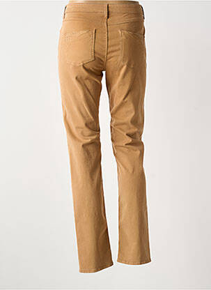 Pantalon slim tissage popeline taille normale marron MERI & ESCA femme