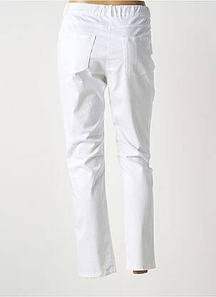 Pantalon 7/8 stretch taille normale blanc GUY DUBOUIS femme