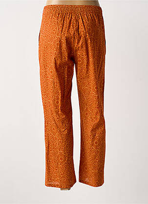 Pantalon large tissage popeline taille normale orange GUY DUBOUIS femme