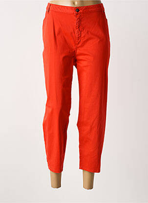 Pantalon 7/8 stretch taille normale rouge MERI & ESCA femme