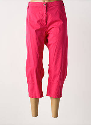 Pantacourt coupe droite taille normale rose IMPULSION femme