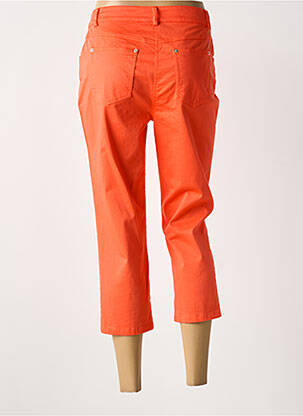 Pantacourt coupe droite taille normale orange GUY DUBOUIS femme