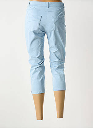 Pantacourt stretch taille normale bleu GUY DUBOUIS femme