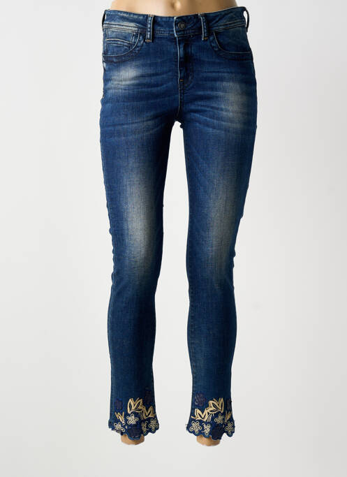 Jeans coupe slim stretch taille normale bleu MERI & ESCA femme