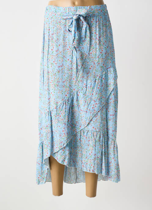 Jupe longue bleu COULEURS DU TEMPS femme