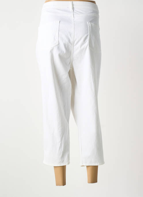 Pantacourt stretch taille normale blanc GUY DUBOUIS femme