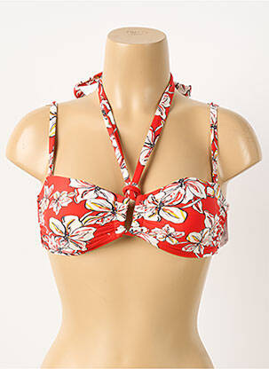 Haut de maillot de bain stretch haut bandeau rouge AUBADE femme