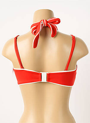 Haut de maillot de bain stretch haut bandeau rouge AUBADE femme