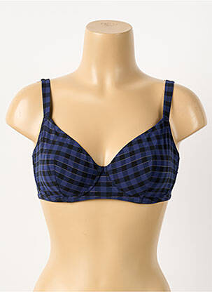Haut de maillot de bain stretch haut soutien-gorge balconnet bleu SIMONE PERELE femme