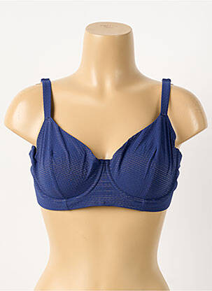 Haut de maillot de bain stretch haut soutien-gorge balconnet bleu SIMONE PERELE femme