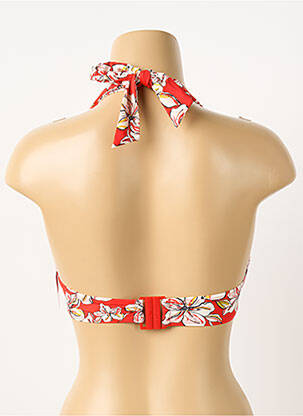 Haut de maillot de bain stretch haut soutien-gorge push-up rouge AUBADE femme