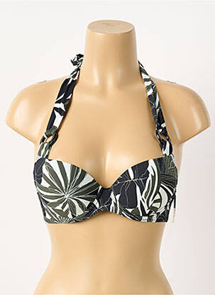 Haut de maillot de bain stretch haut soutien-gorge push-up vert AUBADE femme