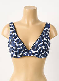 Haut de maillot de bain stretch haut triangles bleu SIMONE PERELE femme