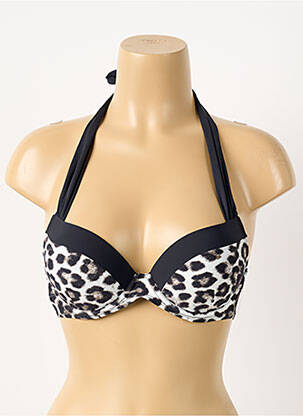 Haut de maillot de bain stretch haut soutien-gorge push-up noir AUBADE femme